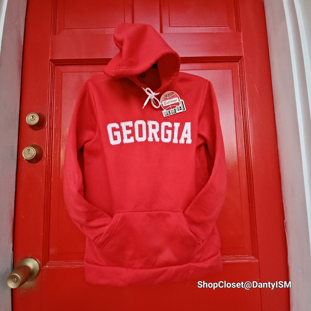 Georgia Bulldogs Red Men's Pullover Hoodie
